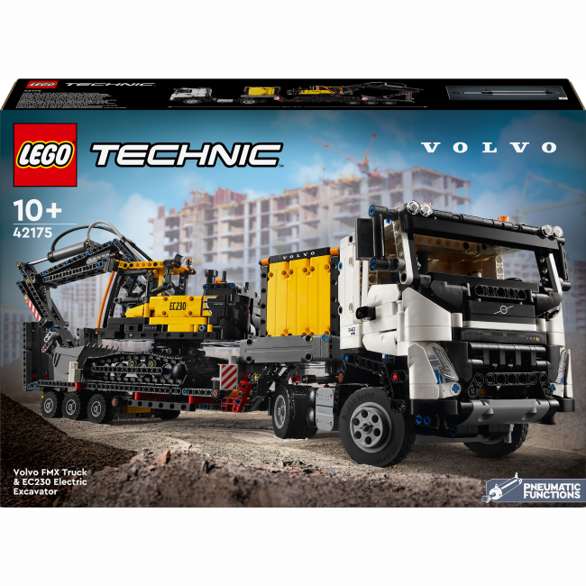 Конструктор Lego Technic "Грузовик Volvo FMX и Электрический экскаватор EC230", 42175