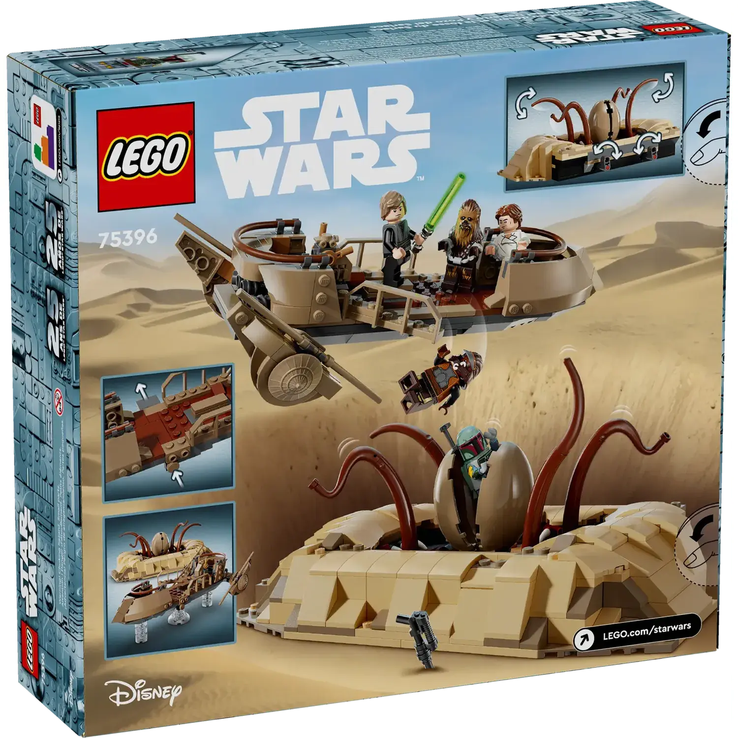 Конструктор Lego Star Wars "Пустынный скиф и яма Сарлакка", 75396 2