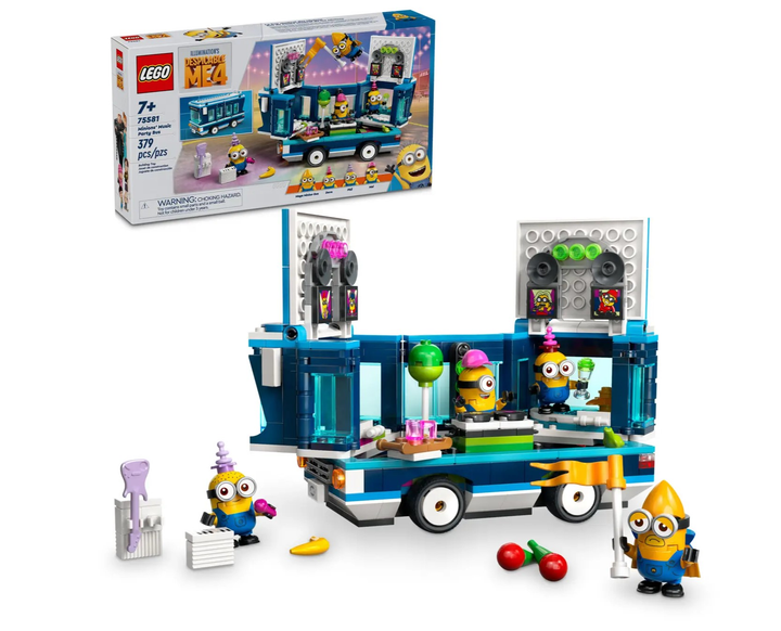 Конструктор Lego Despicable Me "Музыкальный автобус для вечеринок Миньонов", 75581 1