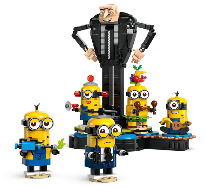Конструктор Lego Despicable Me "Ґру й посіпаки з кубиків", 75582 1