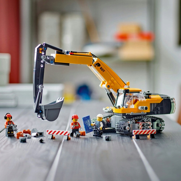 Конструктор Lego City "Желтый строительный экскаватор", 60420 9