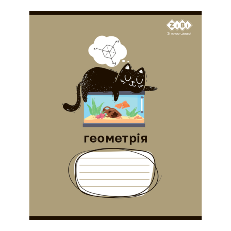 Набір зошитів 48 арк., Предметка - Crazy cat, 10 штук, 8 предметів, ZB.1703-99 5