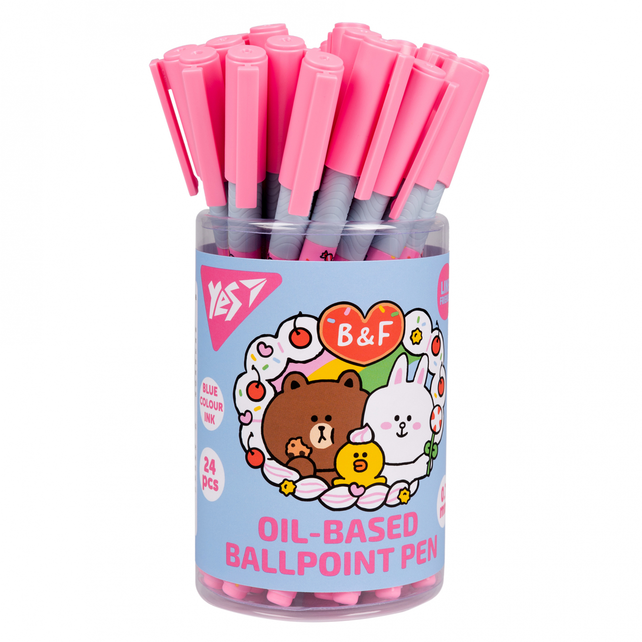 Ручка кулькова "Line Friends" 0,7 мм, синя, 412248 Yes 1
