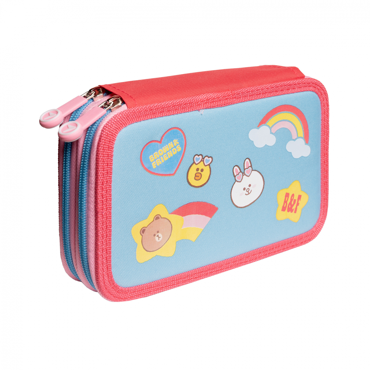 Пенал твердий YES HP-01 "Line Friends" подвійний, 533386 1