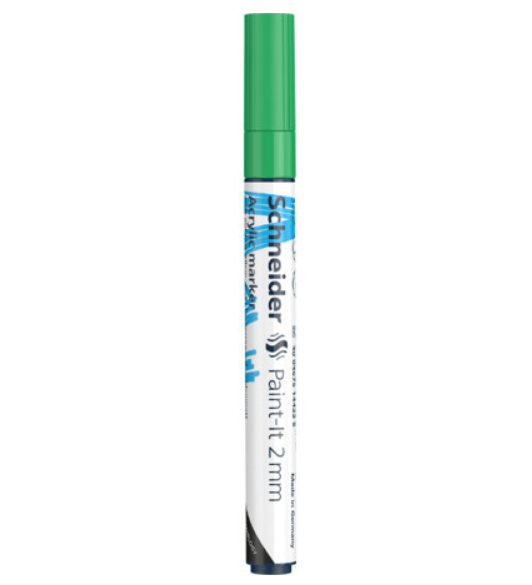 Маркер акриловий Schneider Paint-it 310, 2 мм, зелений, S120104 1