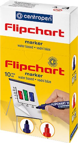 Маркер 8560 Flipchart 1-4,6 мм черный CentroPen 2