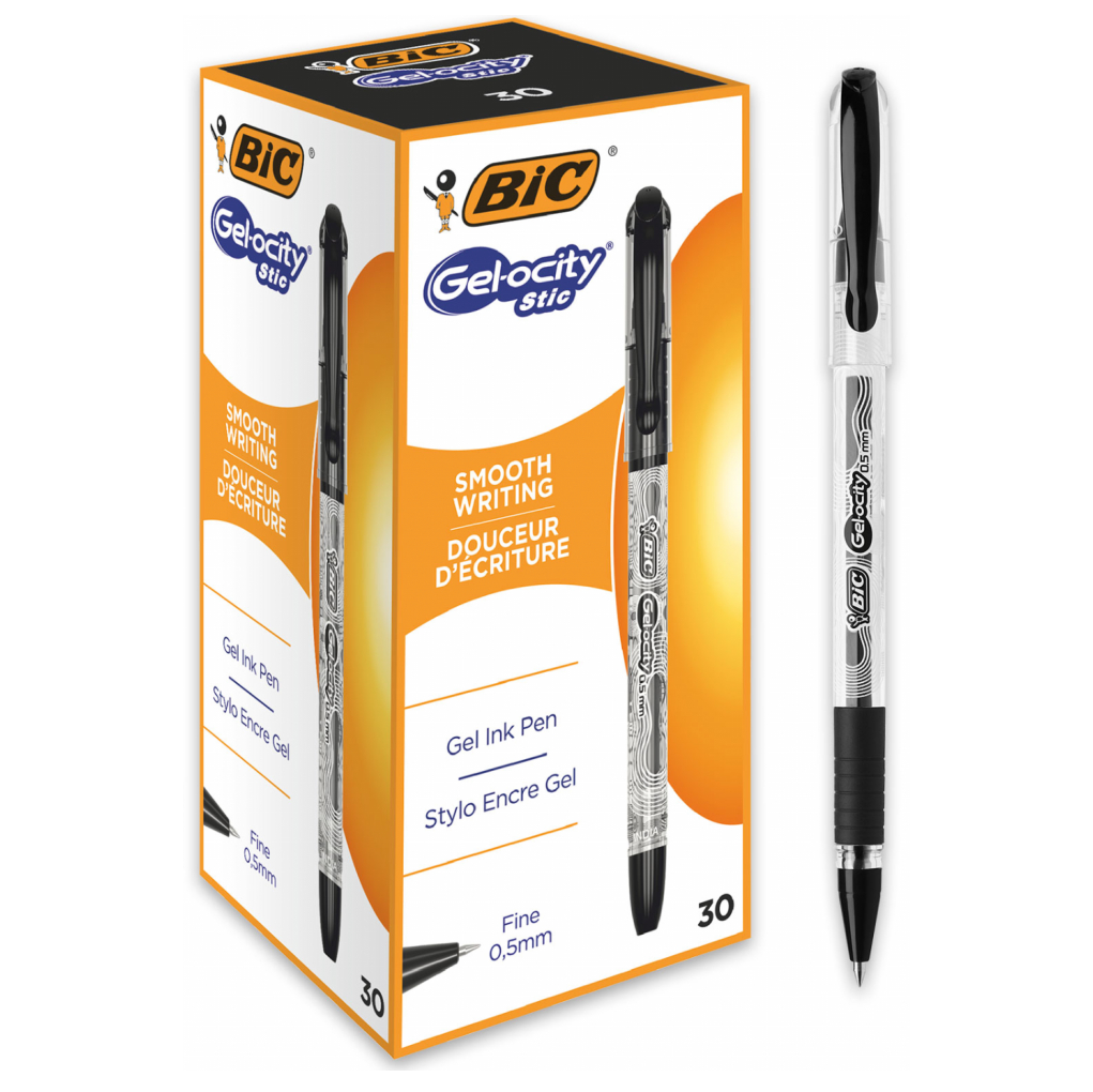 Ручка гелева Gelocity Stic, чорна, bcCEL1010266 BIC 1