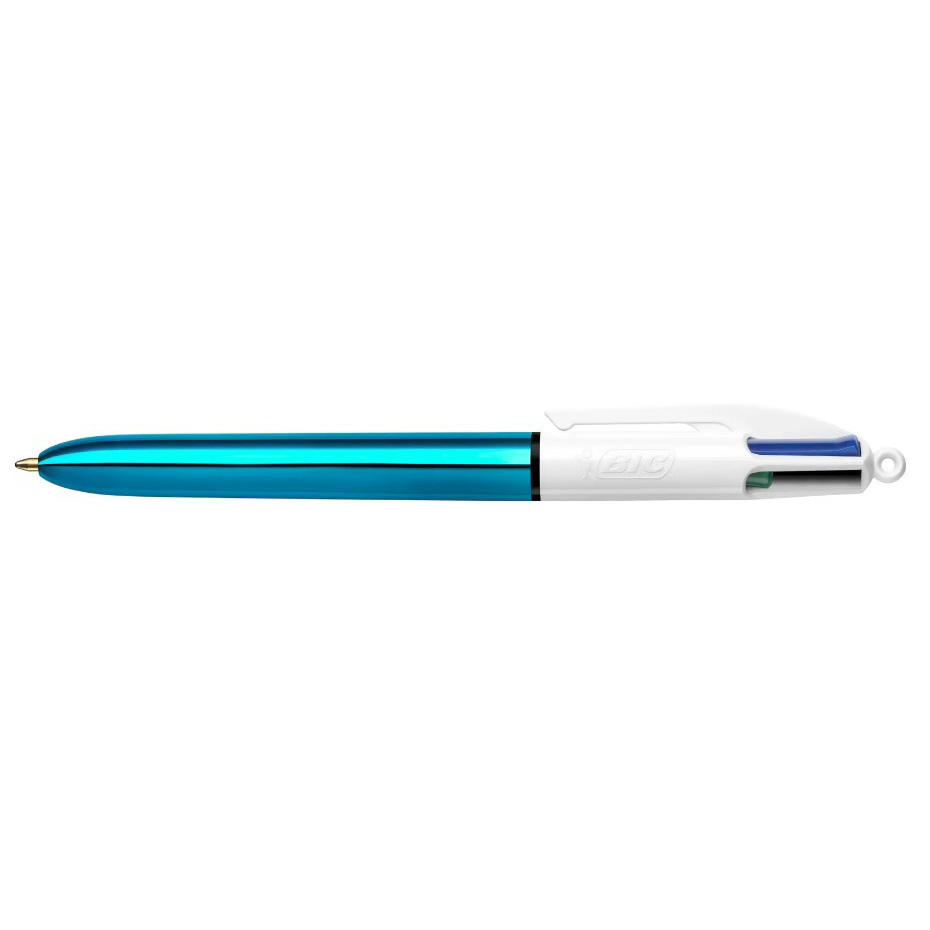 Ручка кулькова 4 Colours Shine, блакитний, bc982874 BIC 2