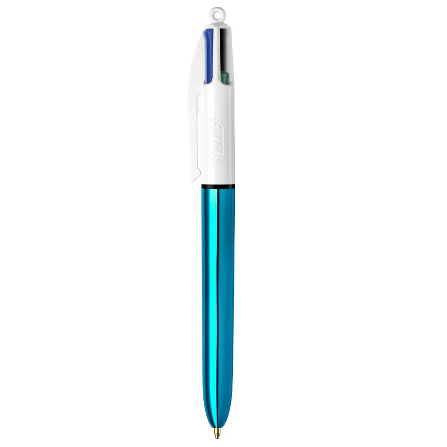 Ручка кулькова 4 Colours Shine, блакитний, bc982874 BIC 3
