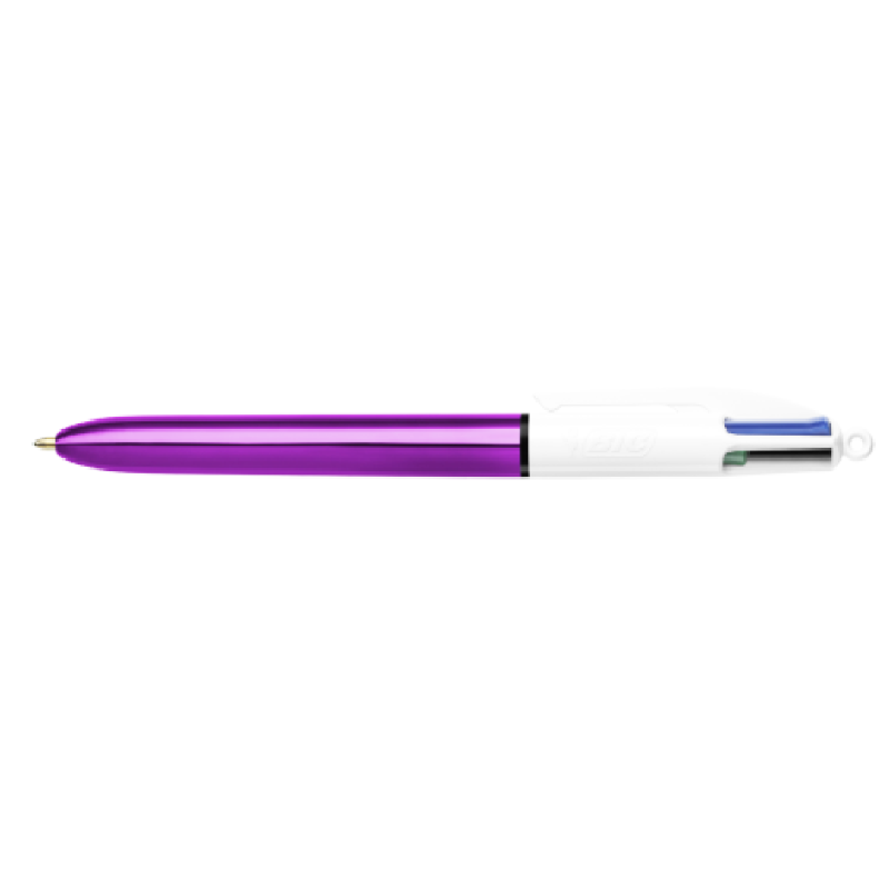Ручка кулькова 4 Colours Shine, пурпурний, bc951351 BIC 3