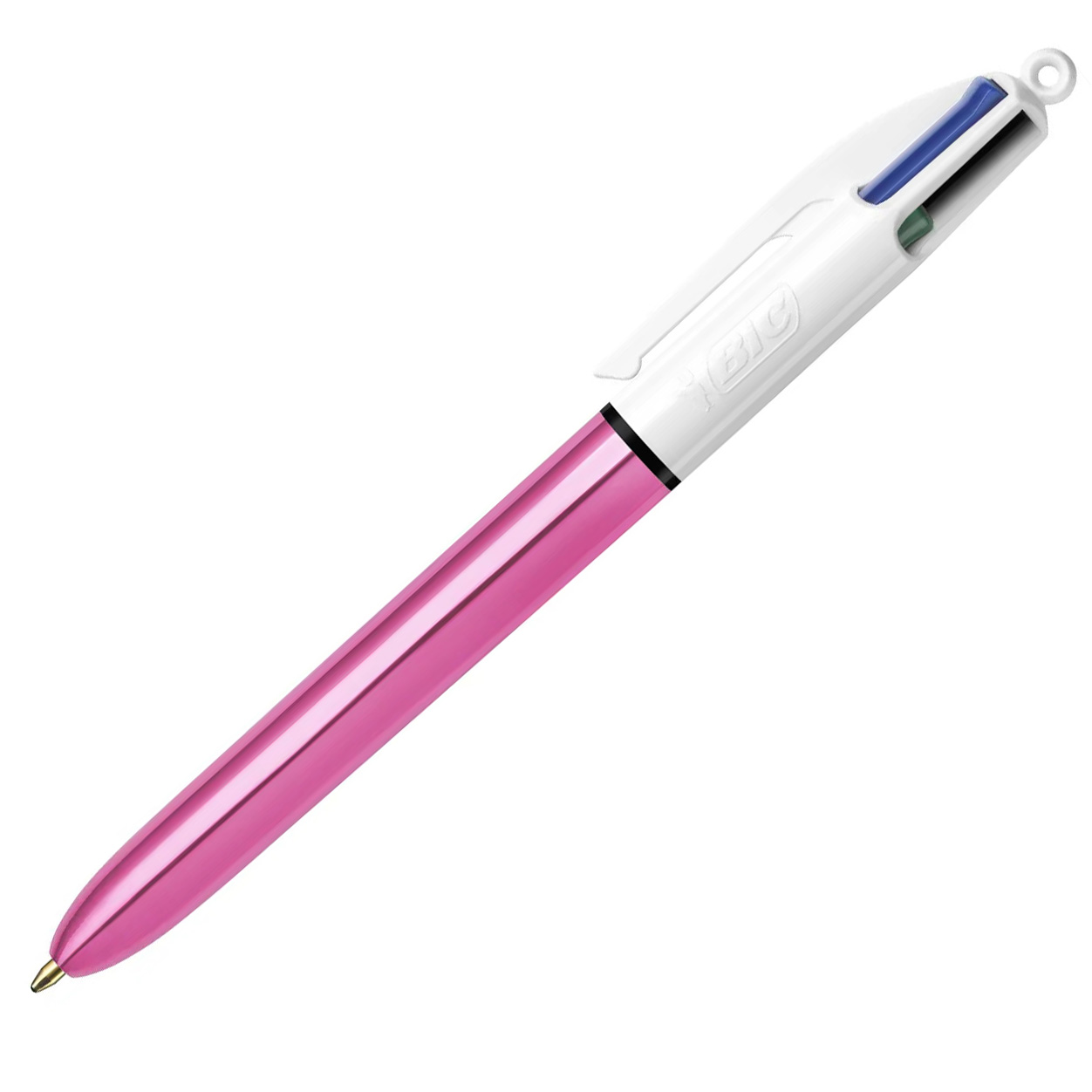 Ручка кулькова 4 Colours Shine, рожевий, bc982875 BIC