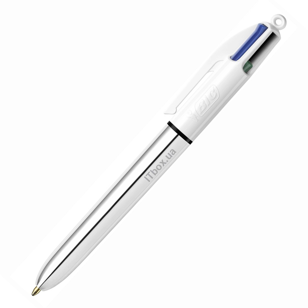 Ручка кулькова 4 Colours Shine, срібний, bc982873 BIC