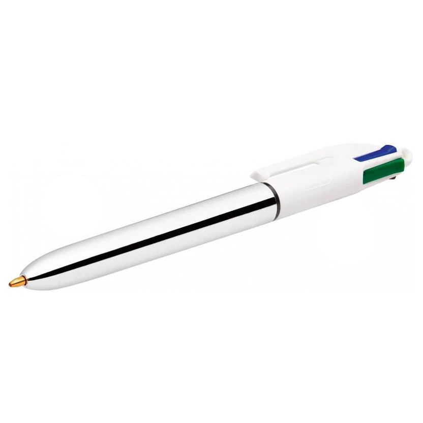 Ручка кулькова 4 Colours Shine, срібний, bc982873 BIC 1
