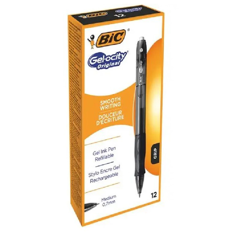 Ручка гелева Gelocity Original чорна, bc829157 BIC 5