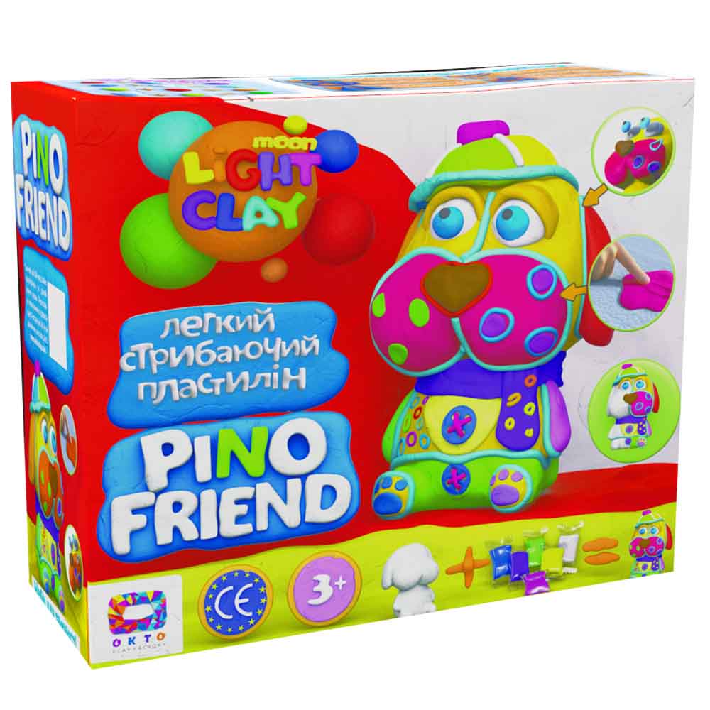 Набір легкого стрибаючого пластиліну "Pino Friend Фред", 70035
