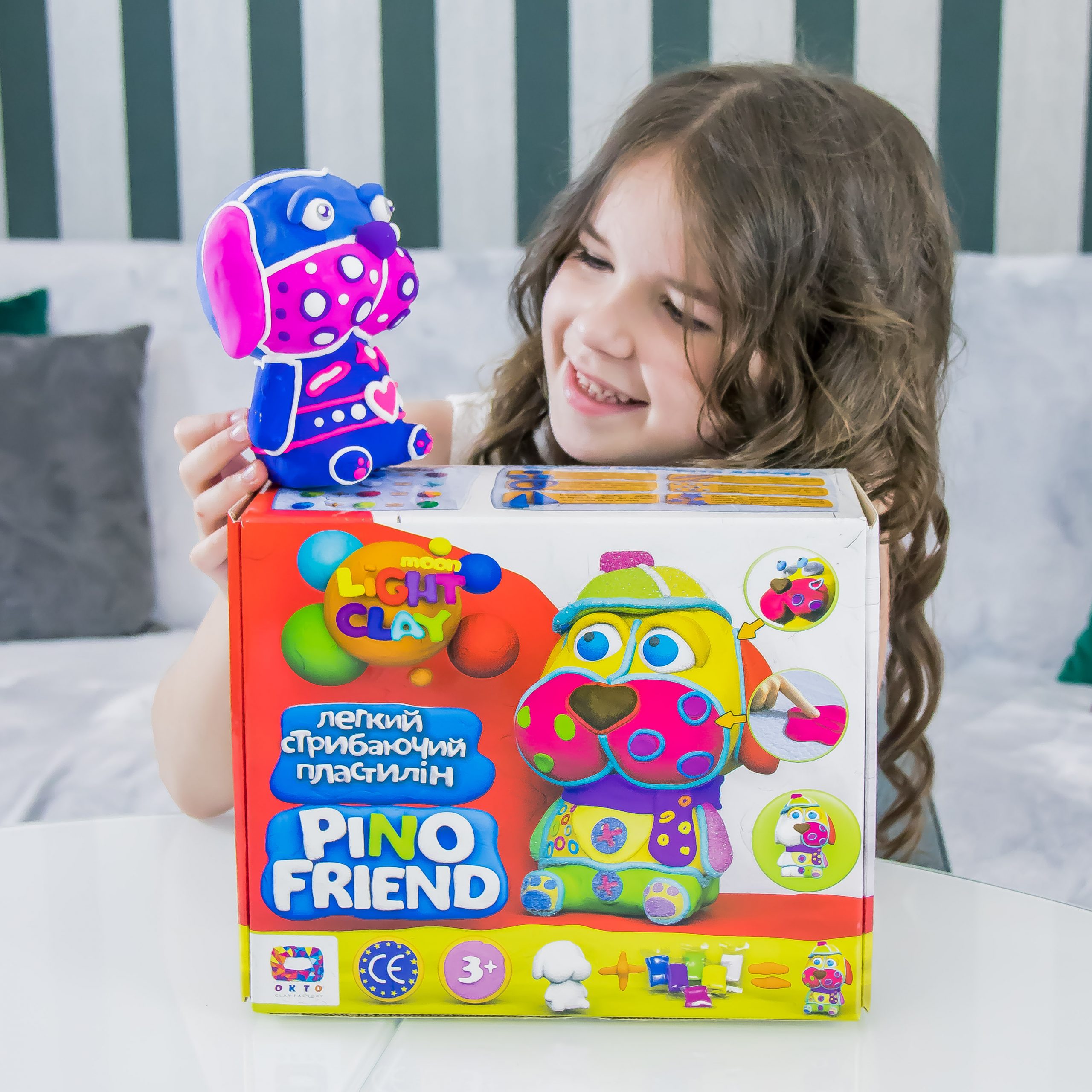 Набір легкого стрибаючого пластиліну "Pino Friend Фред", 70035 2