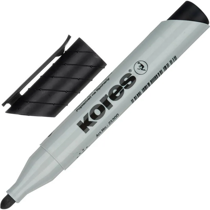 Маркер для фліпчартів "Kores" XF1, 1-3 мм, чорний, K21300