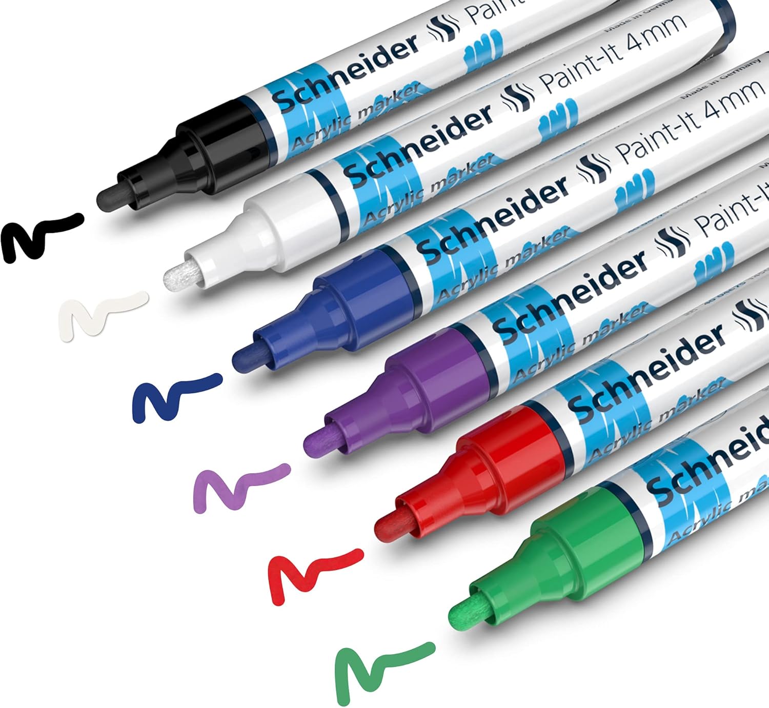 Маркер акриловий Schneider Paint-it 320, 4 мм, зелений, S120204 2