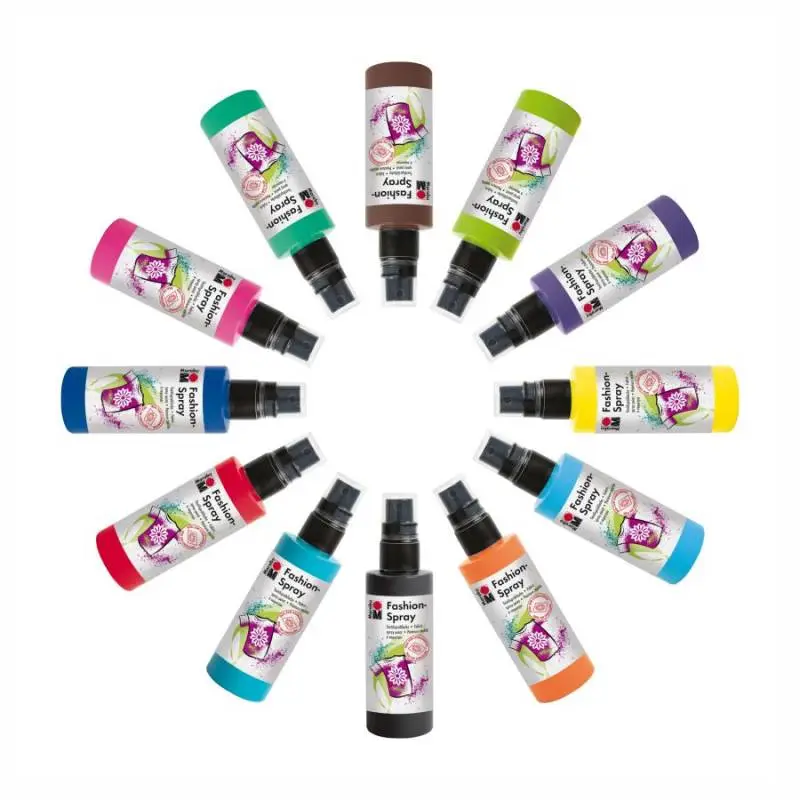 Outlet40 Фарба-спрей для тканин, Зелене яблуко, 100 мл, Marabu/1020337 1