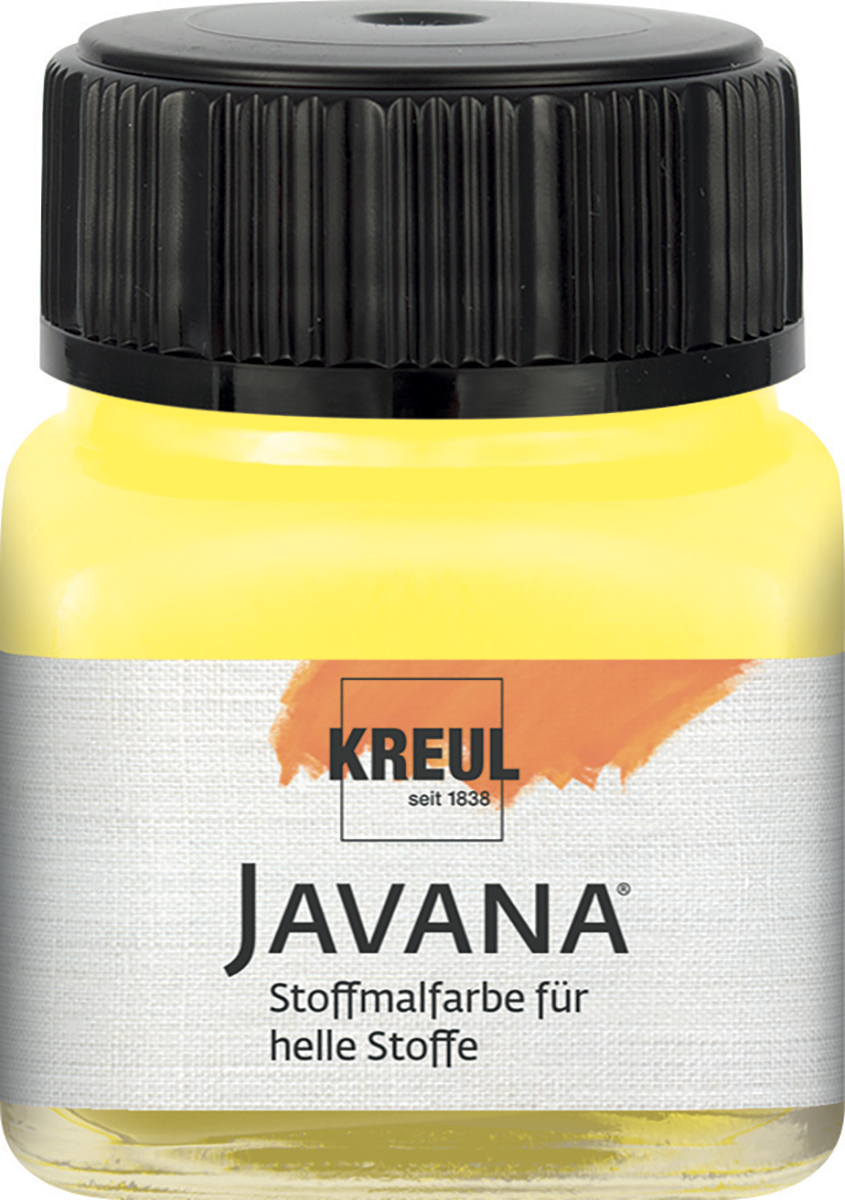 Краска по светлым тканям Sunny JAVANA 20 мл, лимонный, KR-90901