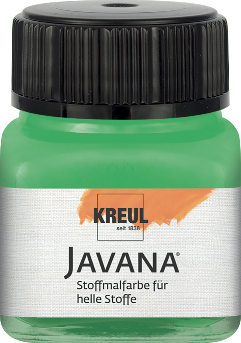 Краска по светлым тканям Sunny JAVANA 20 мл, зелёный бриллиантовый, KR-90908