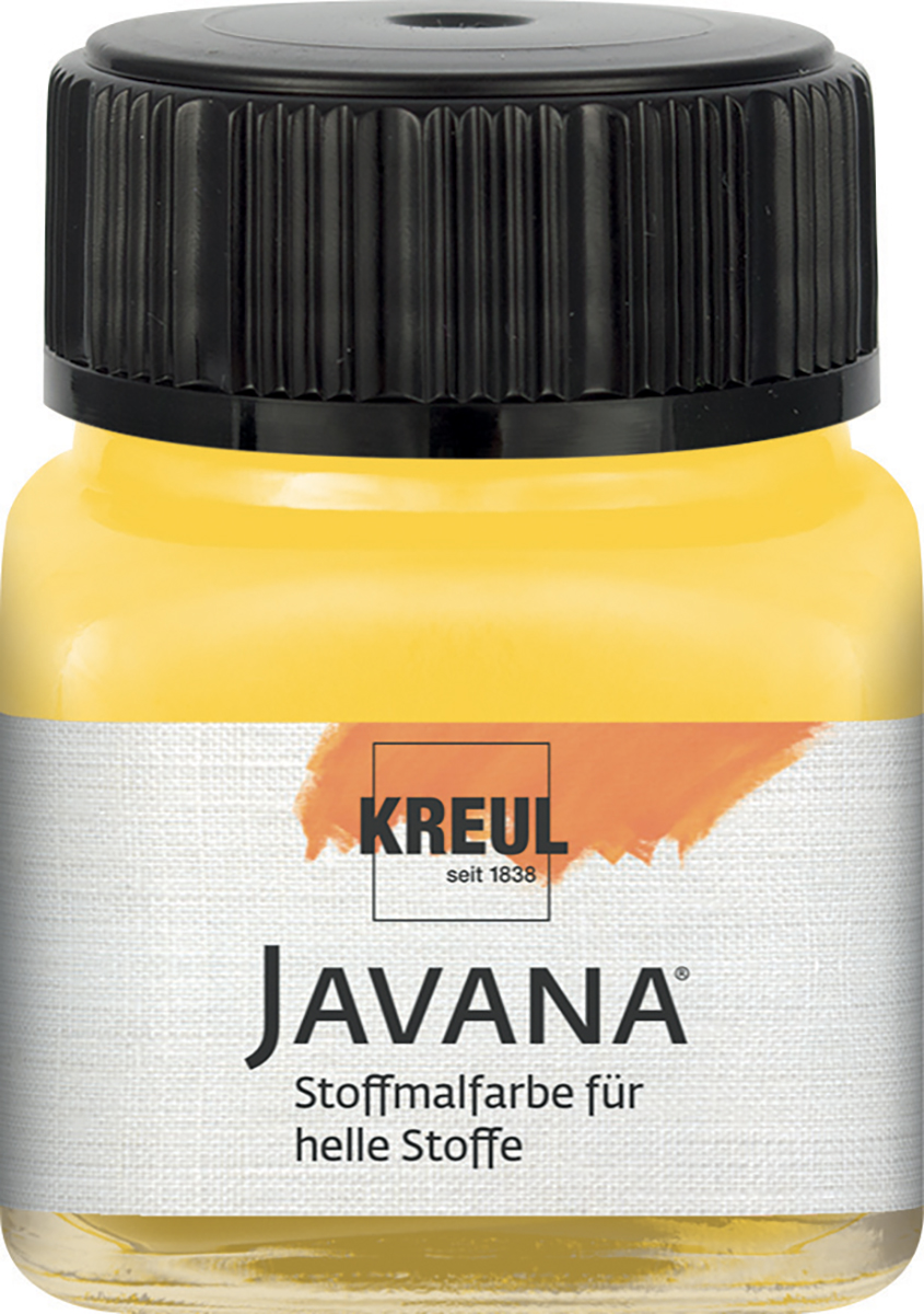 Краска по светлым тканям Sunny JAVANA 20 мл, золотисто-жёлтый, KR-90912