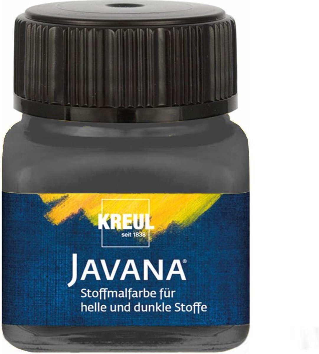 Краска по тёмным тканям и коже прочная EF Color Metallic Javana 20 мл, антрацит, KR-92414 1