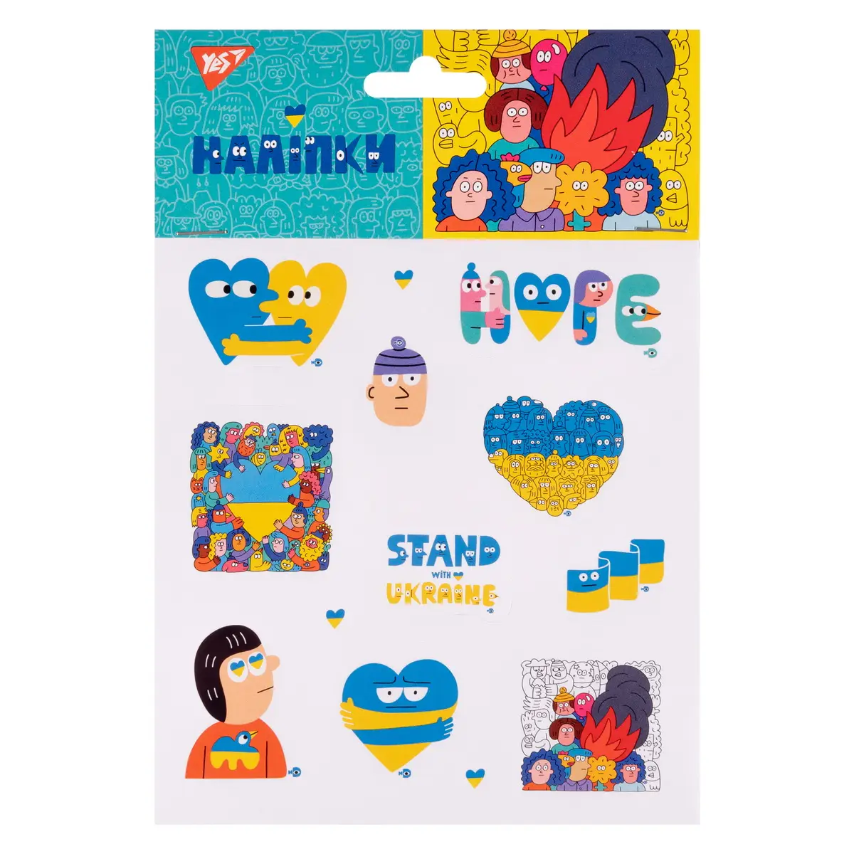Наліпки Yes "Stand with Ukraine", 954276