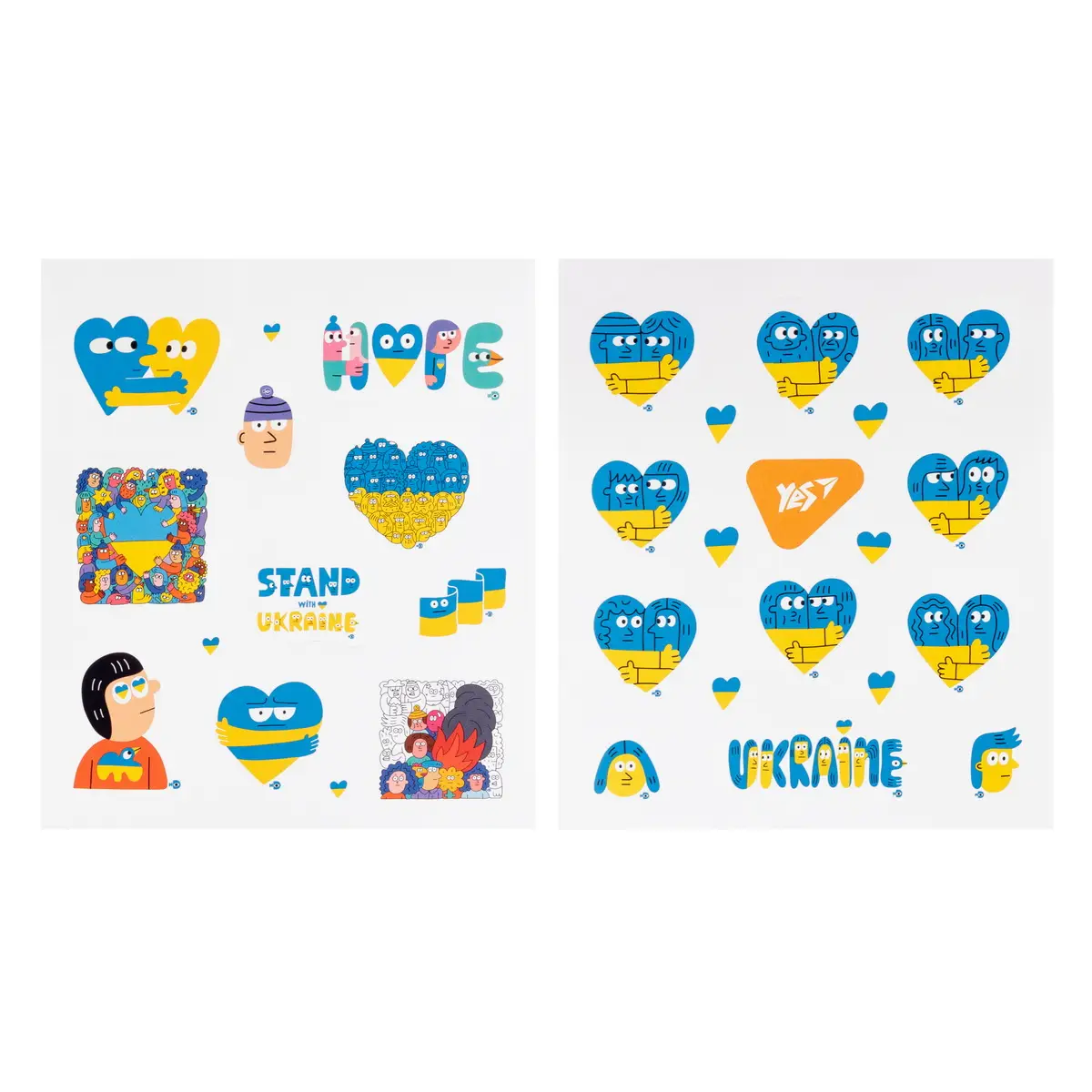 Наліпки Yes "Stand with Ukraine", 954276 1