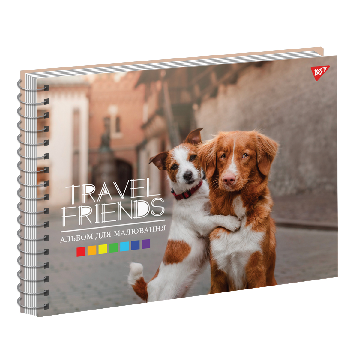 Альбом для малювання "Travel friends" А4 30 арк./100 спіраль, виб. гібрід. лак, Yes (2606) 130571