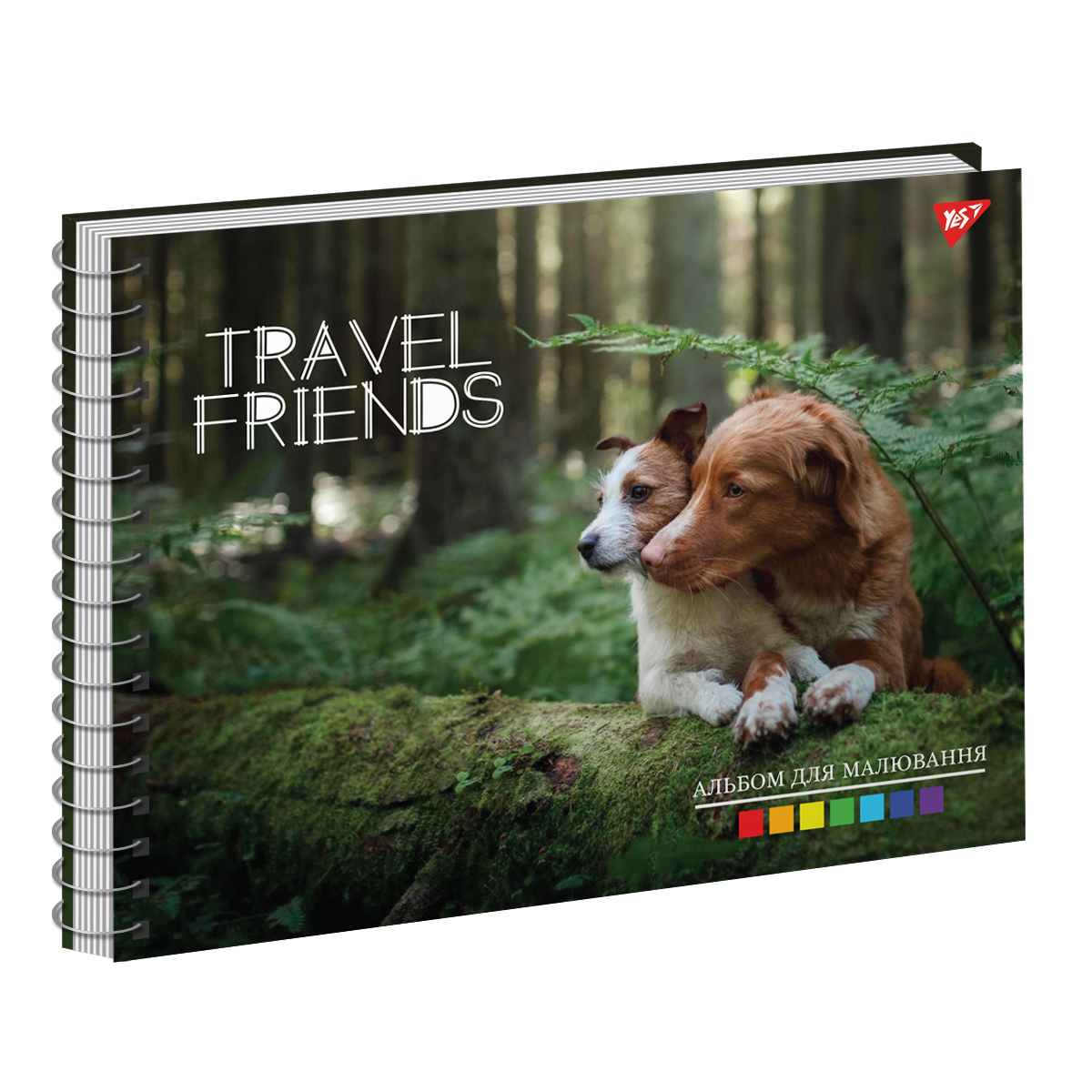 Альбом для малювання "Travel friends" А4 30 арк./100 спіраль, виб. гібрід. лак, Yes (2606) 130571 1