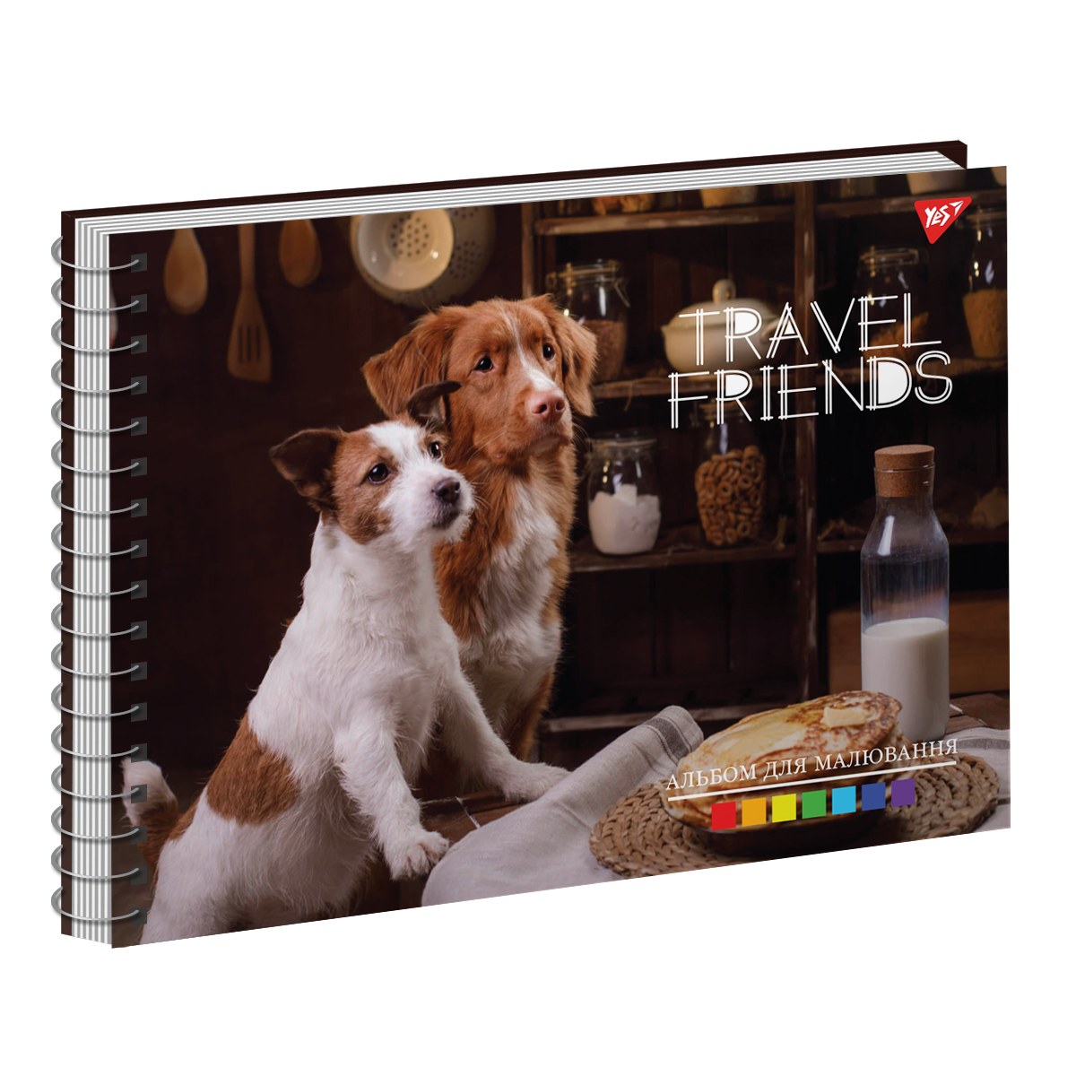 Альбом для малювання "Travel friends" А4 30 арк./100 спіраль, виб. гібрід. лак, Yes (2606) 130571 2