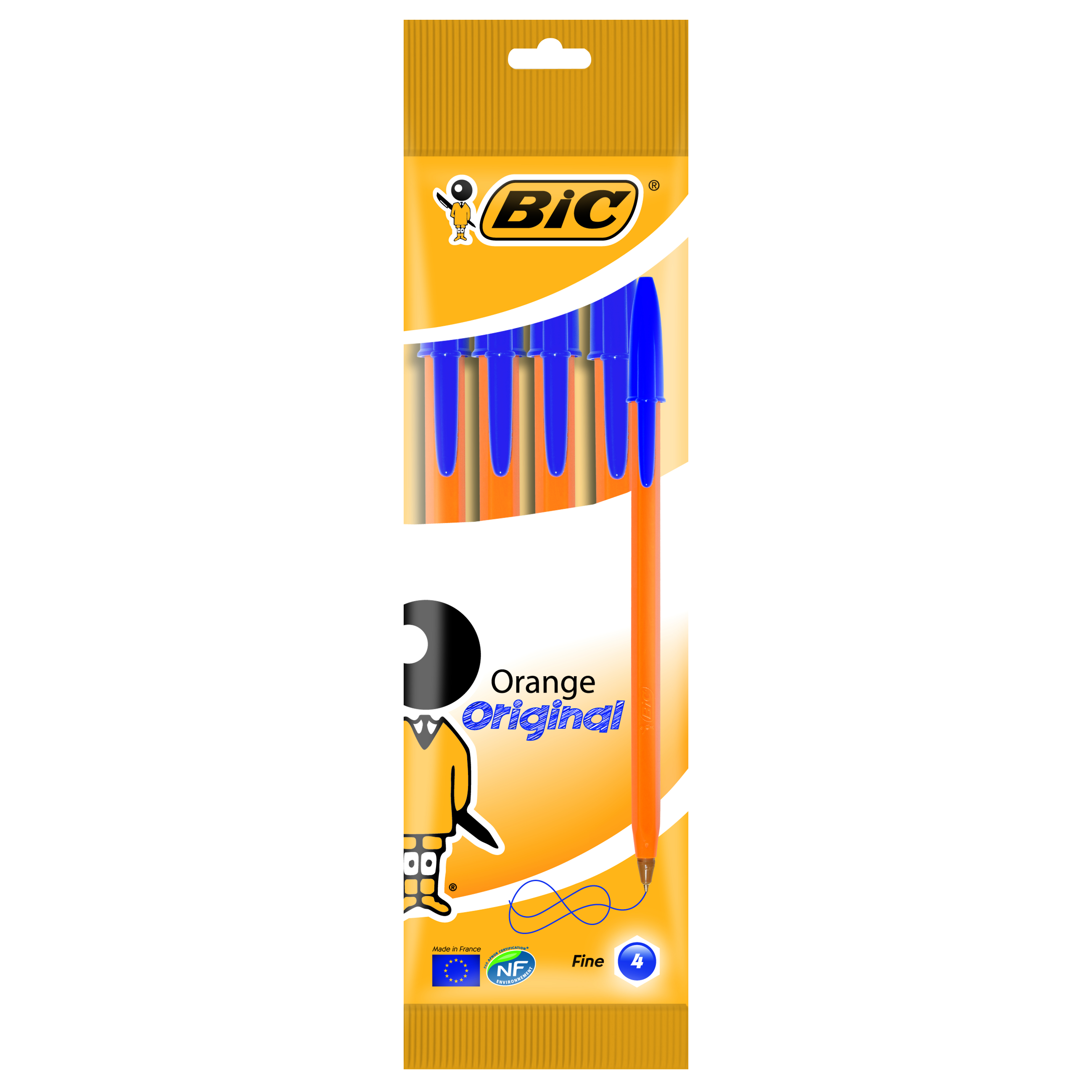 Ручка шариковая синяя Orange fine, bc8099221 BIC 5