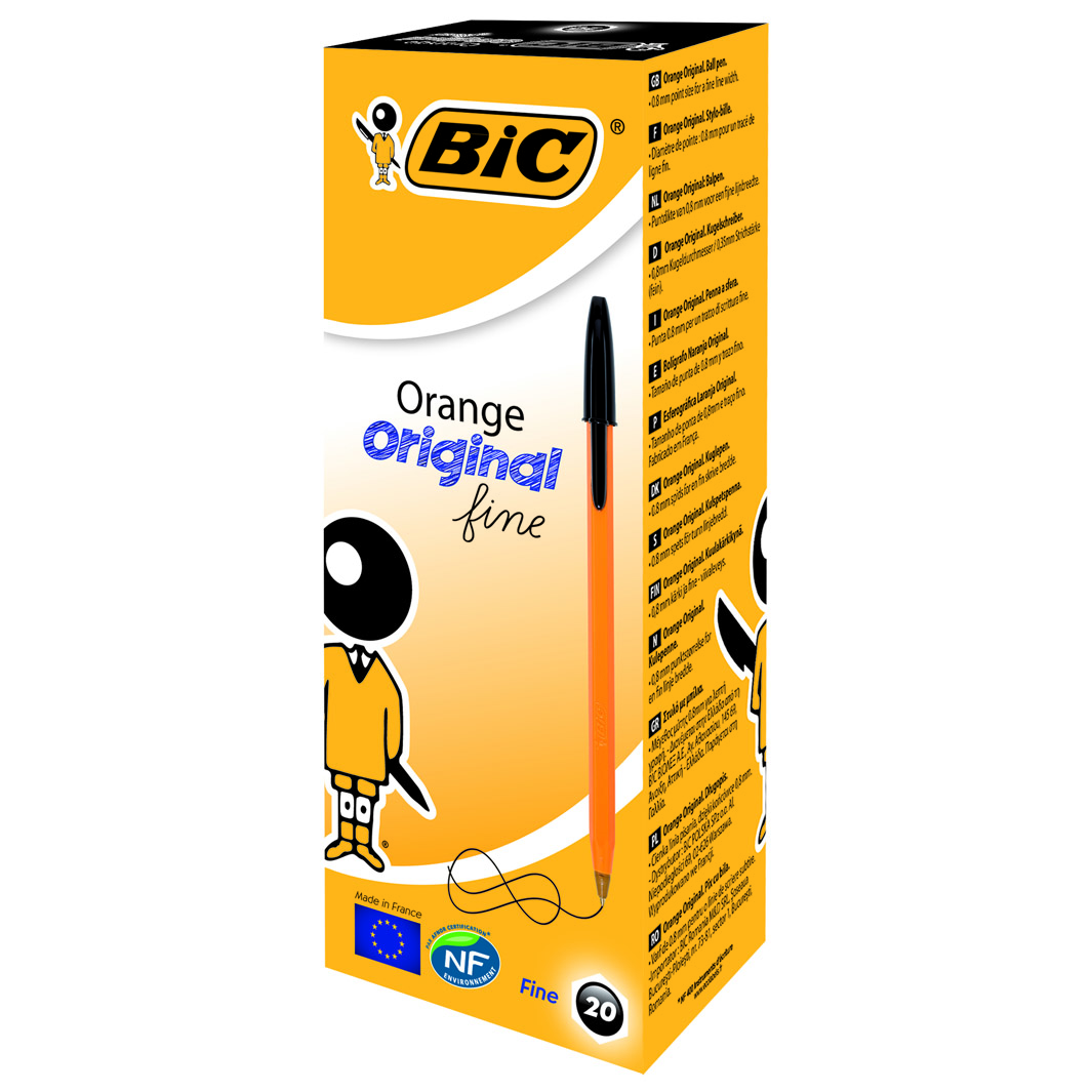 Ручка кулькова чорна, Orange fine, bc8099231 BIC 4