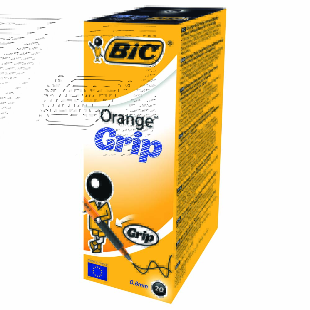 Ручка кулькова чорна, Orange grip fine, bc811925 BIC *** 3