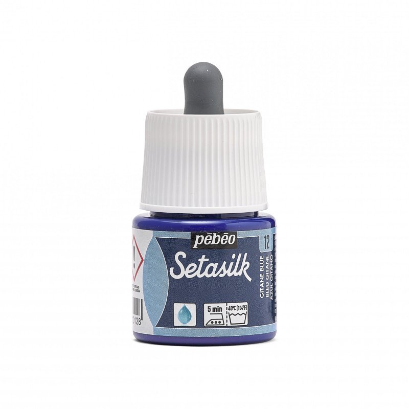 Краска по светлым тканям растекающаяся "Setasilk" 45 мл цыганский синий, P-181-012 Pebeo
