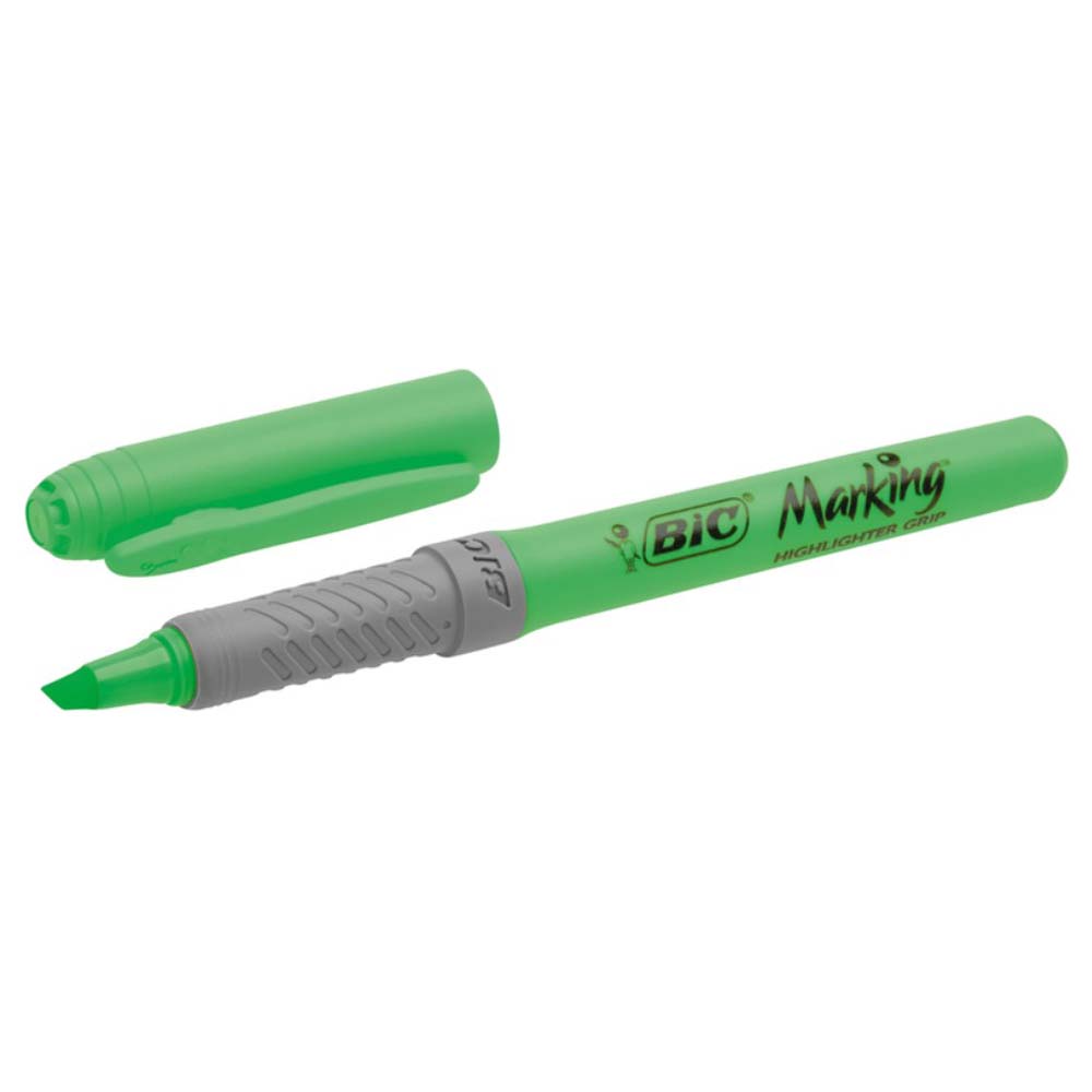 Текстовиділювач "Grip", зелений, bc811932, BIC 3