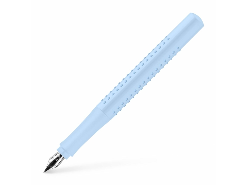 Ручка пір`яна Grip 2010 SKY BLUE FP F, 140849 Faber-Castell