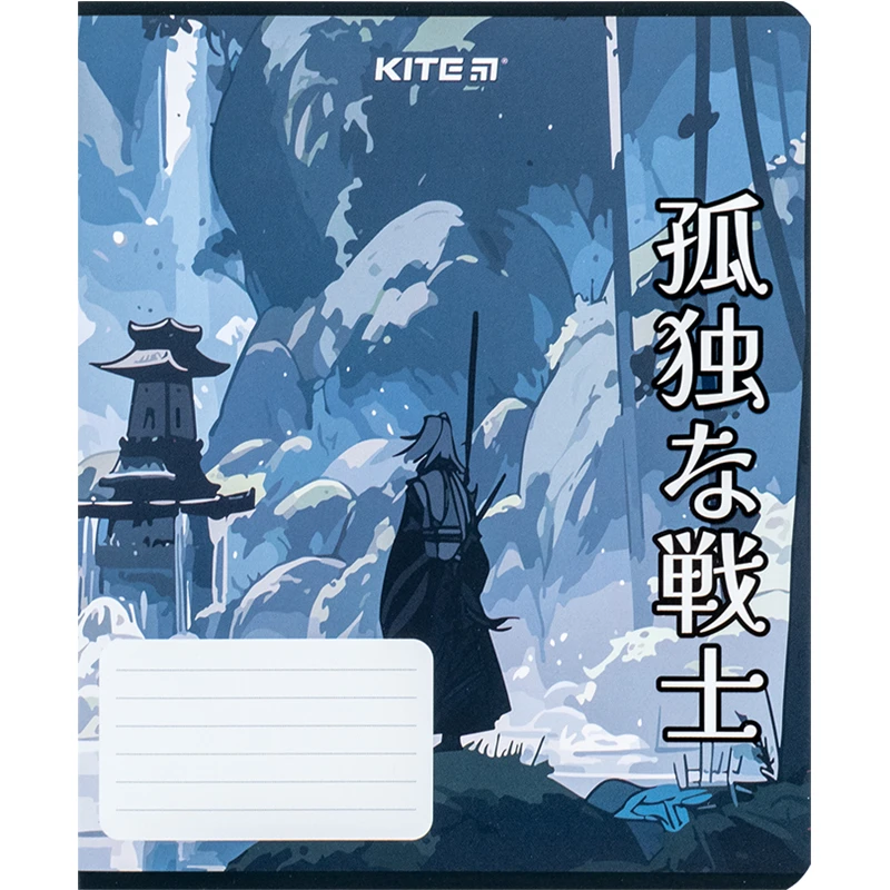 Зошит 18 арк., лін., софт-тач + УФ лак, Kite Anime, K24-237