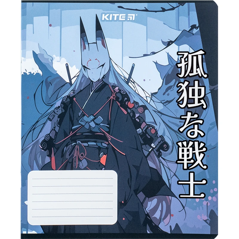 Зошит 18 арк., лін., софт-тач + УФ лак, Kite Anime, K24-237 3