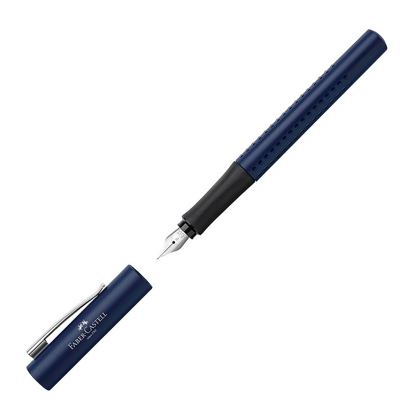 Ручка пір`яна Grip 2011 F, синя, 140806 Faber-Castell 1