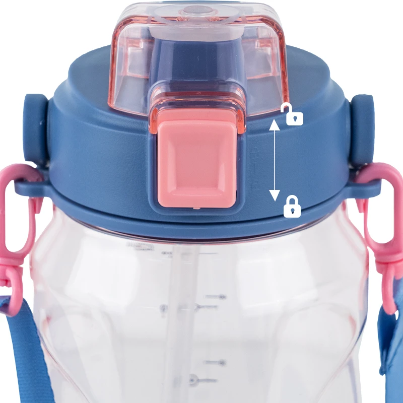Пляшечка для води 1500 мл, рожева, K24-1202-2 5