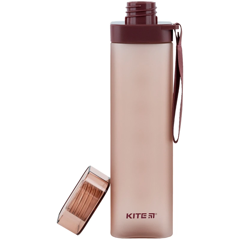 Пляшечка для води квадратна, 700 мл, бордова, K24-1210-3 3