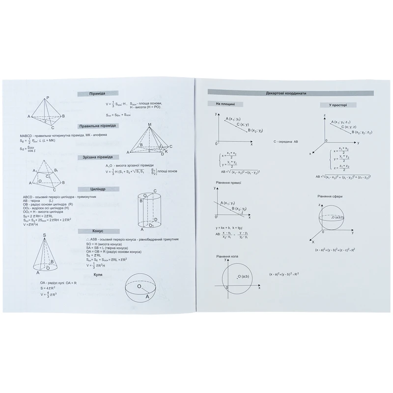 Зошит 48 кл, Предметка - Геометрія, софт тач+УФ лак, Letters, K24-240-3 5