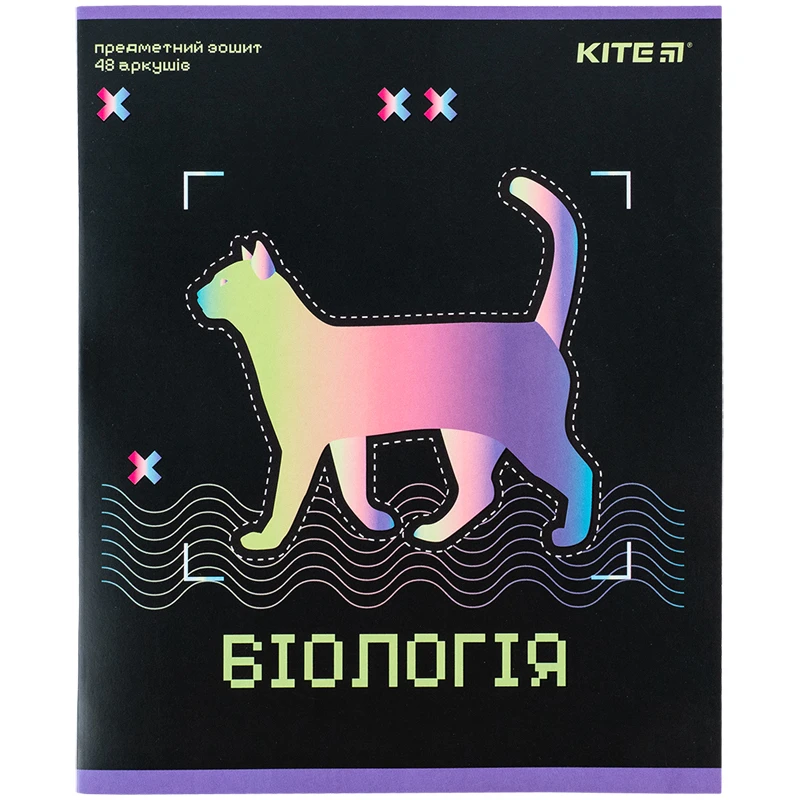 Тетрадь 48 кл, Предметка - Биология, УФ лак, Neo, K24-240-9