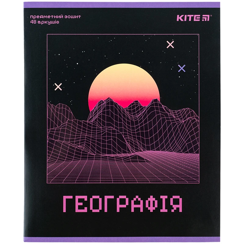 Зошит 48 кл, Предметка - Географія, УФ лак, Neo, K24-240-13