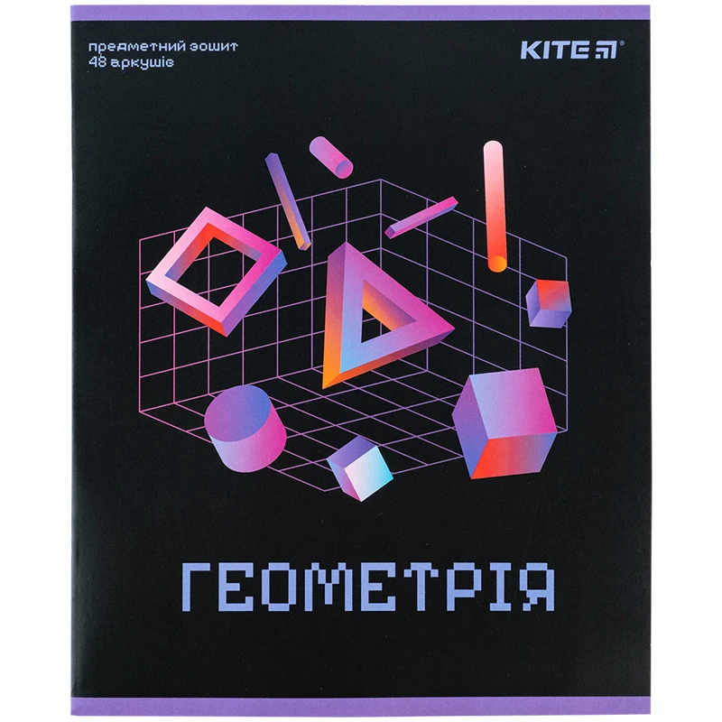Зошит 48 кл, Предметка - Геометрія, УФ лак, Neo, K24-240-11
