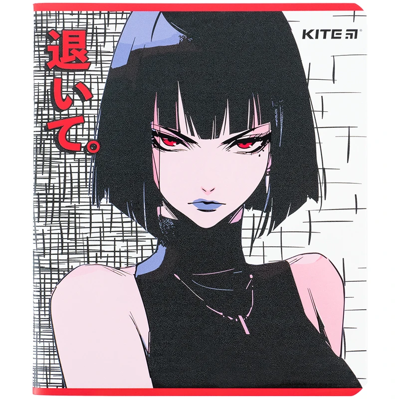 Тетрадь 48 л., кл., гибр. лак + УФ лак, Kite Anime, K24-259-2 1