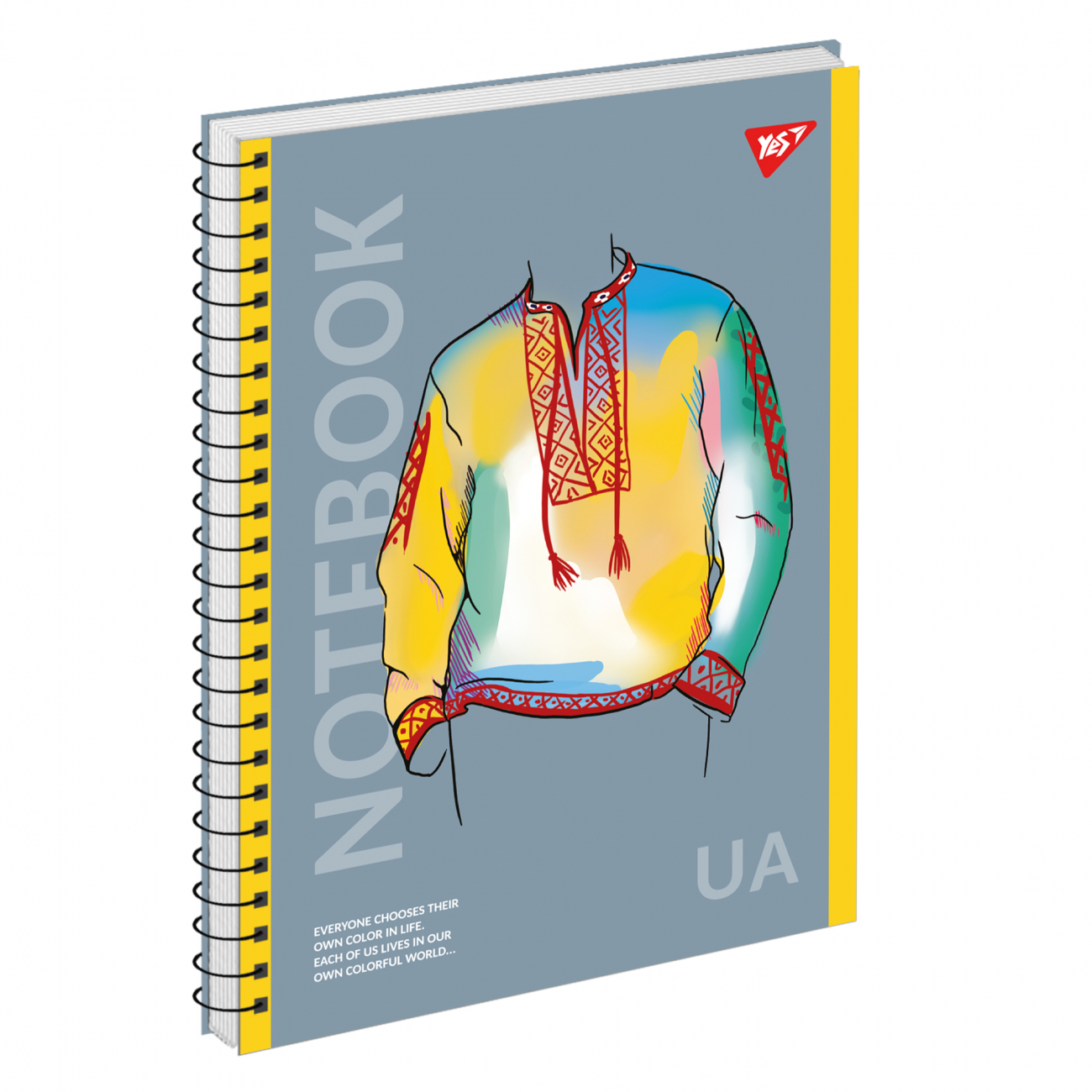 Зошит А4 80 кл. YES од.спіраль, Notebook UA, 151977