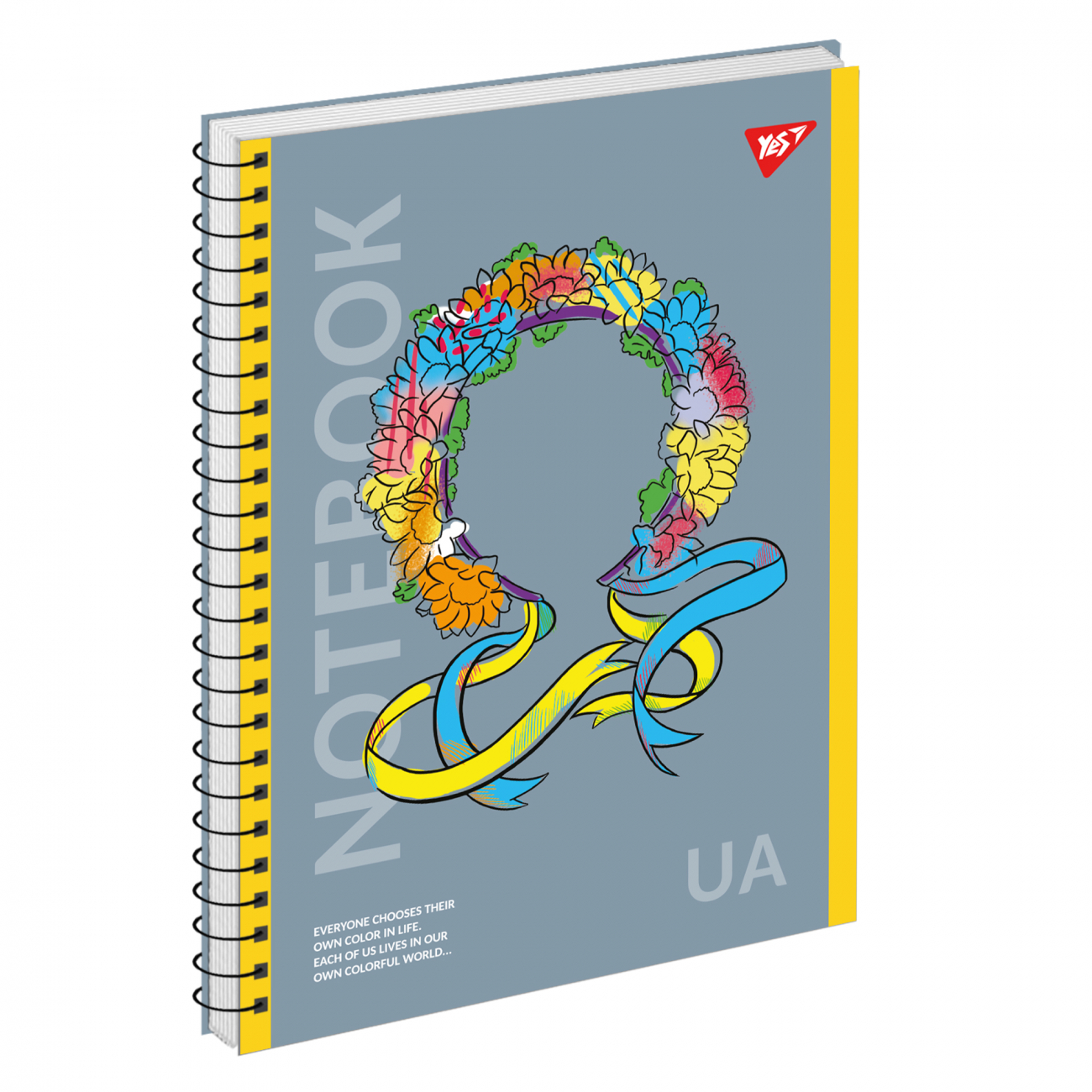 Зошит А4 80 кл. YES од.спіраль, Notebook UA, 151977 1